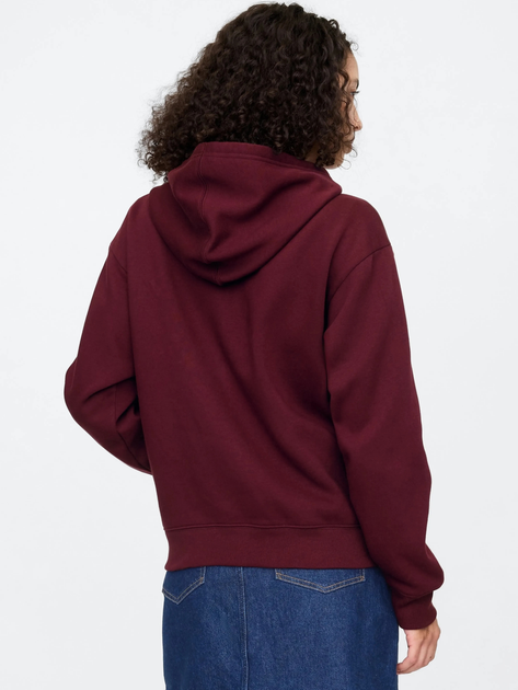 Bluza damska rozpinana streetwear polarowa GAP 678782-10 M Bordowa - obraz 2