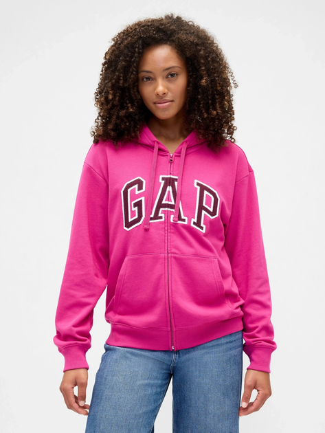 Толстовка на блискавці з капюшоном жіноча GAP 885587-08 2XL Фуксія (1200146767709) - зображення 1