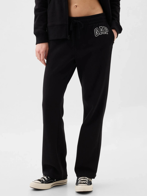 Спортивні штани на флісі жіночі GAP 430369-08 2XL-Regular Чорні (1200116125577) - зображення 1