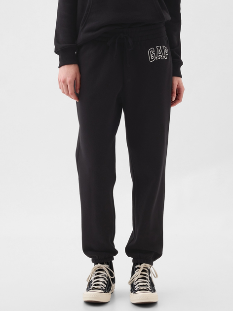 Спортивні штани на флісі жіночі GAP 463492-04 2XL-Regular Чорні (1200112707753) - зображення 1