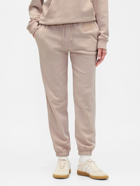 Spodnie dresowe damskie joggery GAP 889527-05 S-Regular Pudrowe - obraz 1
