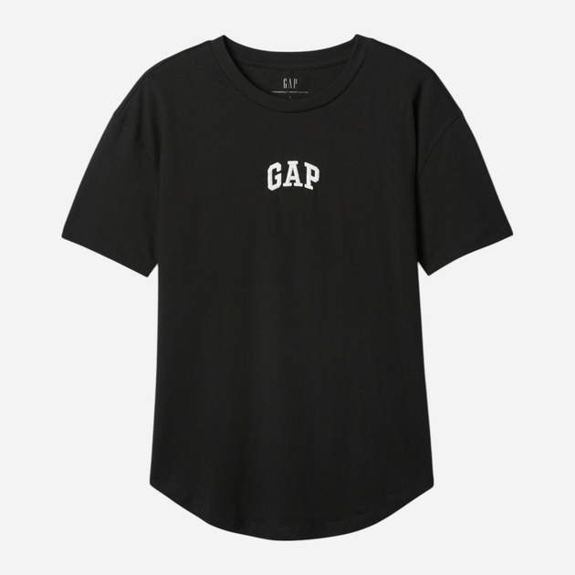 Футболка бавовняна довга жіноча GAP 407990-01 M Чорна (1200133955775) - зображення 4