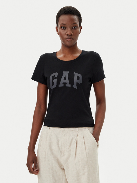 Футболка бавовняна жіноча GAP 729555-06 XL Чорна (1200139319342) - зображення 1