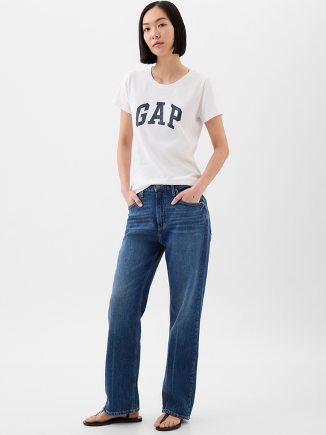 Футболка бавовняна жіноча GAP 729555-12 L Біла (1200139319472) - зображення 3