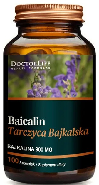 Suplement diety Doctor Life Tarczyca Bajkalska 500 mg 100 kapsułek (5906874819326) - obraz 1