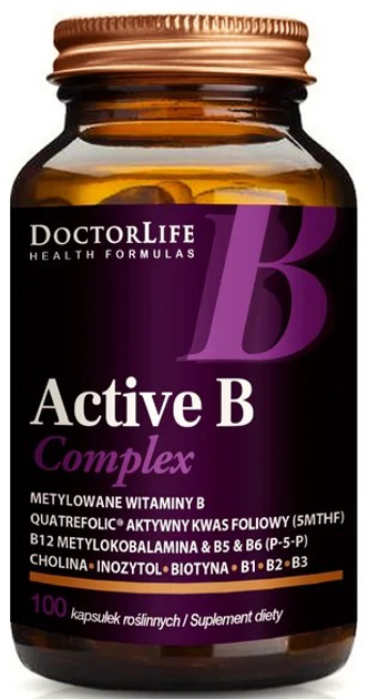 Дієтична добавка Doctor Life Active B Complex 100 капсул (5906874819623) - зображення 1