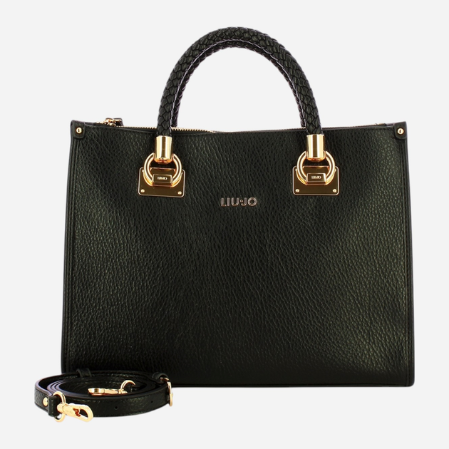 Torebka shopper Liu Jo AF5008E0027 22222 Czarna (800070345521) - obraz 4