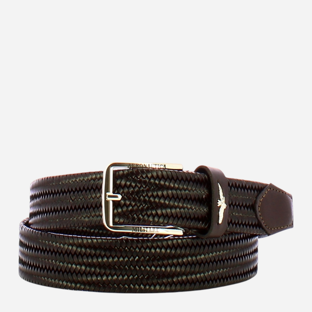 Męski pasek skórzany Aeronautica Militare Belt AM416-MO 125 cm brązowy (800070325116) - obraz 1