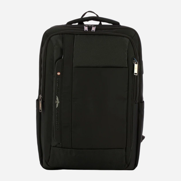 Рюкзак чоловічий тканинний вміщує формат А4 Aeronautica Militare Zaino AM514-NE Чорний (800070317568) - зображення 1