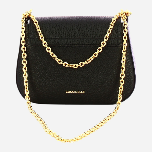 Torebka crossbody damska ze skóry naturalnej mała Coccinelle Talea E5D0K550190 001 Czarna (800070342979) - obraz 2