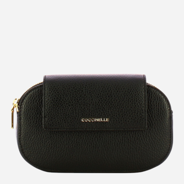 Torebka crossbody damska ze skóry naturalnej mała Coccinelle Coccinellefaint E5DJK550180 001 Czarna (800070342939) - obraz 1