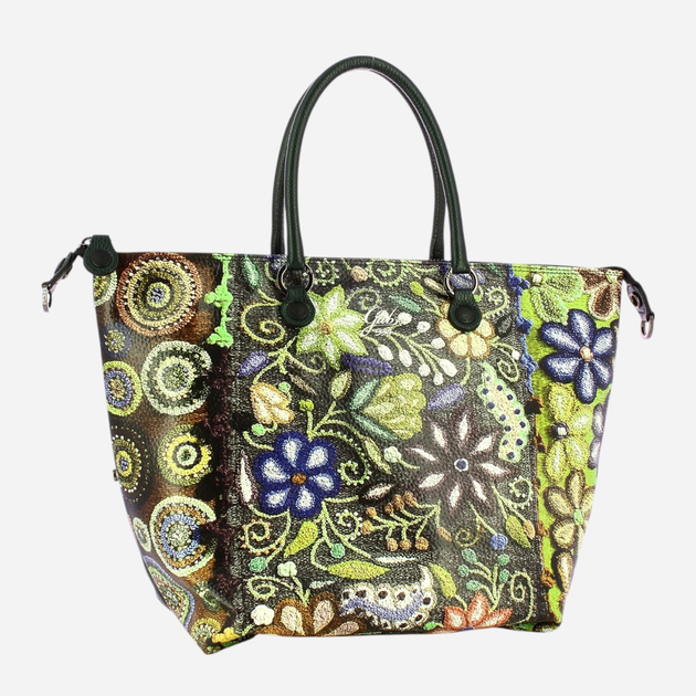 Torebka shopper ze skóry naturalnej Gabs G3 Plus Tg L G000033T3X2361 S0594 Zielona (800070347472) - obraz 3
