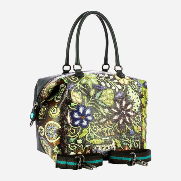 Torebka shopper ze skóry naturalnej Gabs G3 Plus Tg L G000033T3X2361 S0594 Zielona (800070347472) - obraz 4