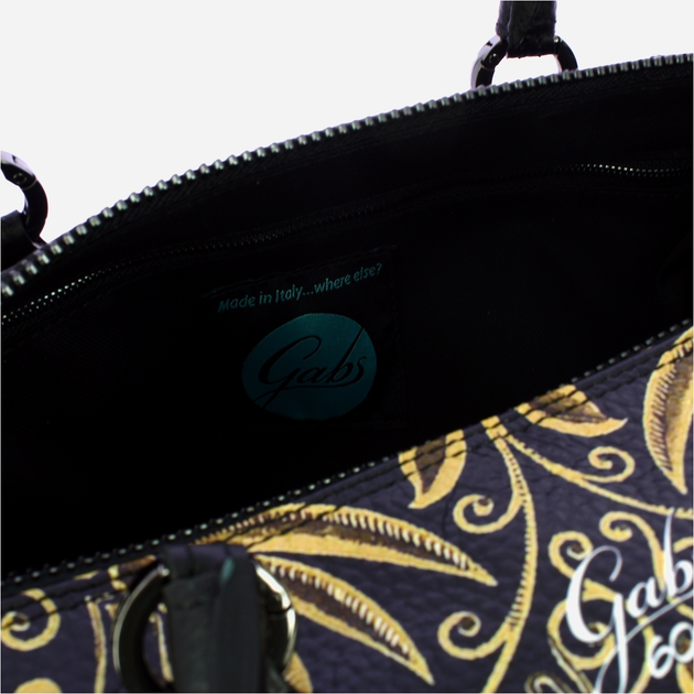 Torebka shopper ze skóry naturalnej Gabs G3 Plus Tg L G000033T3X2361 S0604 Czarna (800070347475) - obraz 6