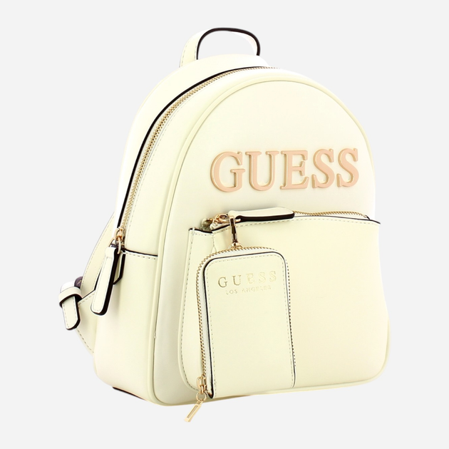 Рюкзак жіночий зі штучної шкіри Guess Beacon HFVG9035300 CRE Білий (800070346619) - зображення 3