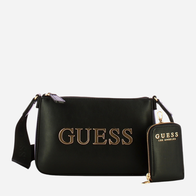 Сумка крос-боді через плече жіноча зі штучної шкіри маленька Guess Beacon HFVG9035690 BLA Чорна (800070346605) - зображення 1