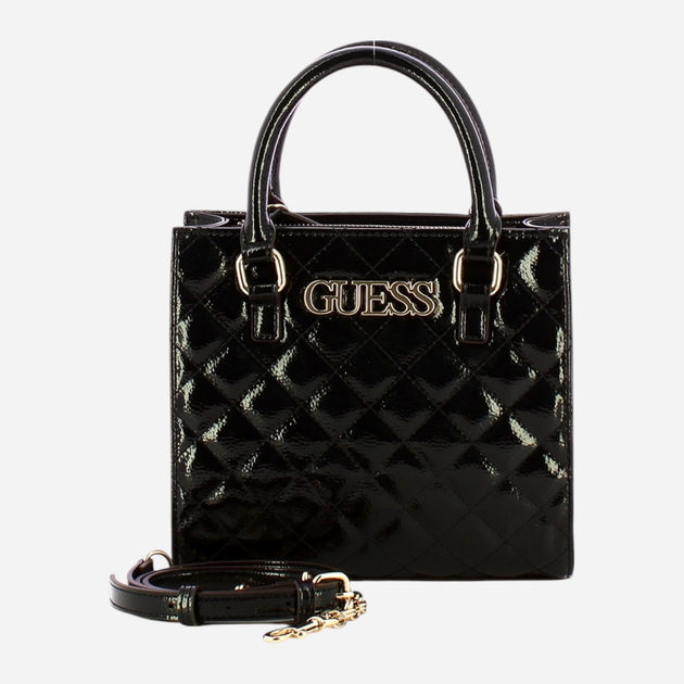 Torebka crossbody damska mała Guess Araitz HWARAZP1504 BLA Czarna (800070346617) - obraz 4