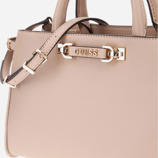 Сумка крос-боді через плече жіноча зі штучної шкіри середня Guess Lefia HWBG9644060 SIT Сіра (800070344317) - зображення 4