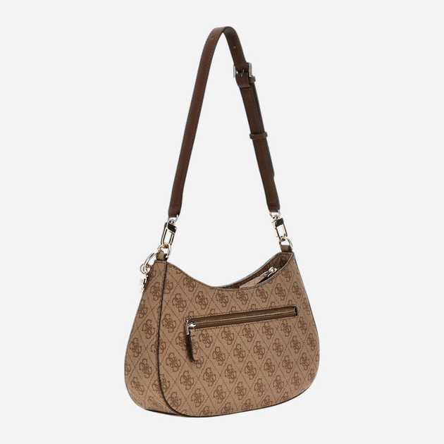 Torebka bagietka damska Guess Noelle HWBG9672180 LGW Brązowa (800070344321) - obraz 2