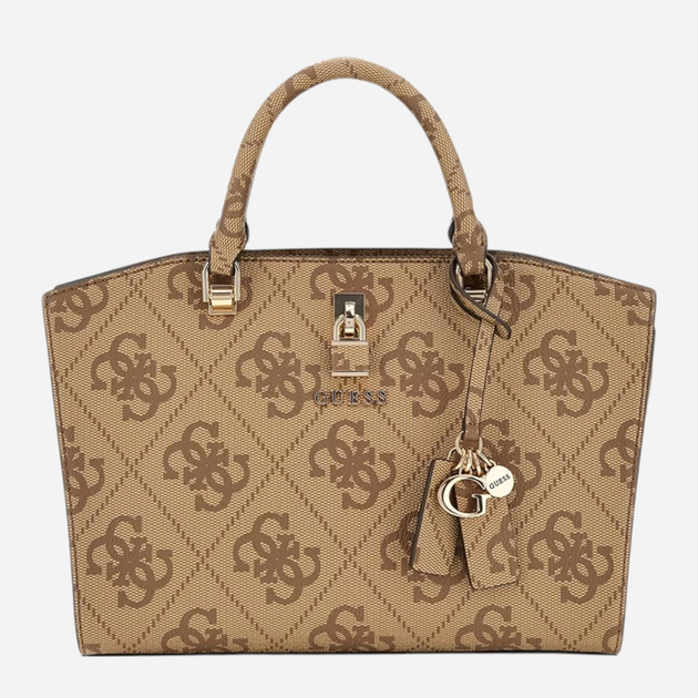 Torebka crossbody damska Guess Queensland HWOS9655060 LTL Brązowa (800070344333) - obraz 1