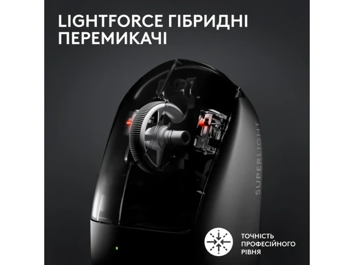 Миша Logitech G Pro X Superlight 2 Lightspeed Wireless Black (910-006630) - изображение 4