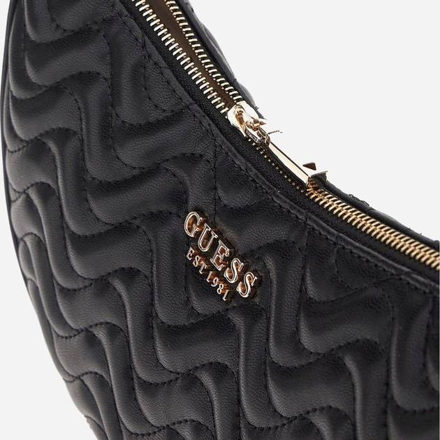Torebka bagietka damska Guess Melisandra HWQG9653180 BLA Czarna (800070344338) - obraz 3