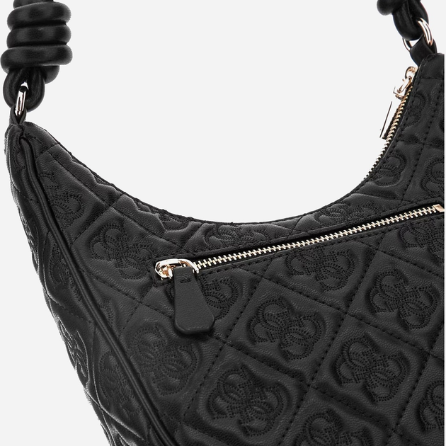 Torebka bagietka damska Guess Adelasia HWQL9658180 BLA Czarna (800070344341) - obraz 5