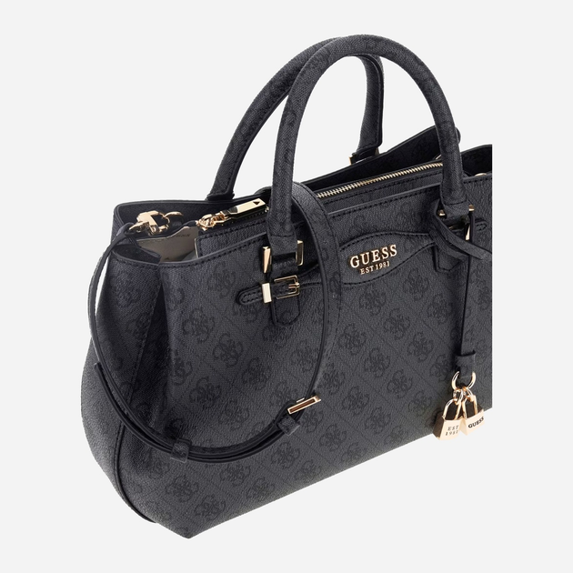 Torebka crossbody damska duża Guess Katya HWSG9652060 CLO Czarna (800070344345) - obraz 4