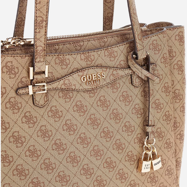Torebka shopper Guess Katya HWSG9652230 LTL Brązowa (800070344348) - obraz 3