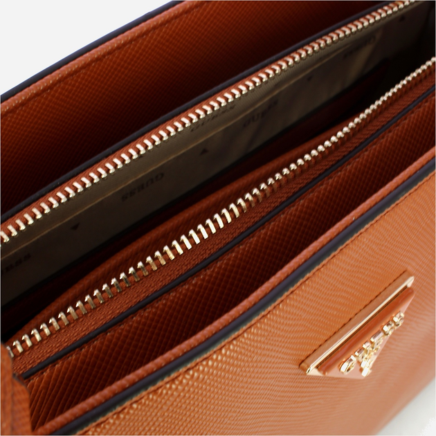 Torebka shopper Guess Noelle HWZG9672250 LGC Brązowa (800070344354) - obraz 4