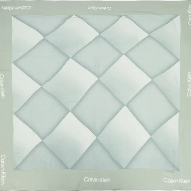 Chustka damska Calvin Klein Quilt K60K611710-PEB Zielona (800070316825) - obraz 4