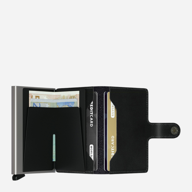 Portfel skórzany RFID Secrid M Czarny (800070122337) - obraz 2