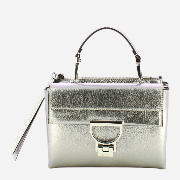 Torebka crossbody damska ze skóry naturalnej mała Coccinelle Arlettis E1MD555B701 Y43 Srebrna (800070345890) - obraz 1