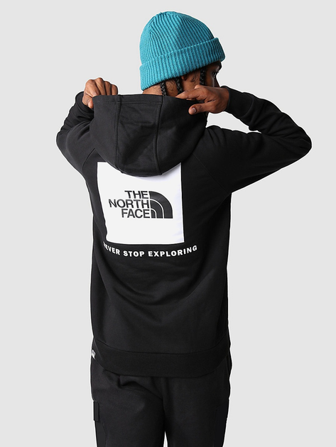 Худі чоловіче The North Face M Raglan Redbox NF0A2ZWUKY41 L Чорне (800070313558) - зображення 2