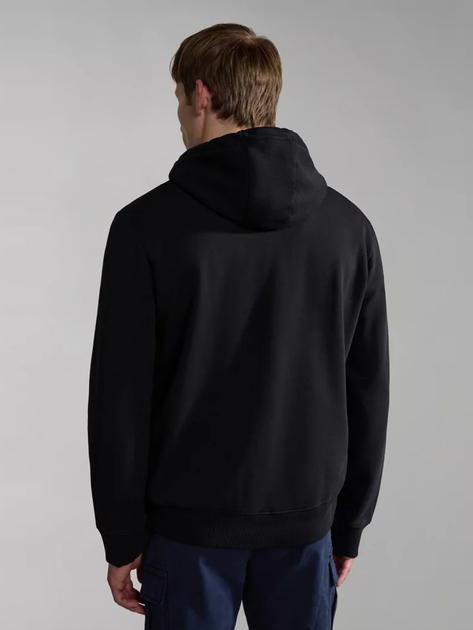Bluza męska z kapturem Napapijri Balis NP0A4FQV0411002 S Czarna (800070311833) - obraz 2