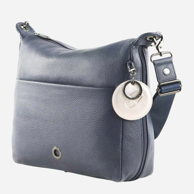 Torebka hobo damska ze skóry naturalnej Mandarina Duck Mellow P10FZT49 08Q Niebieska (800070341069) - obraz 3
