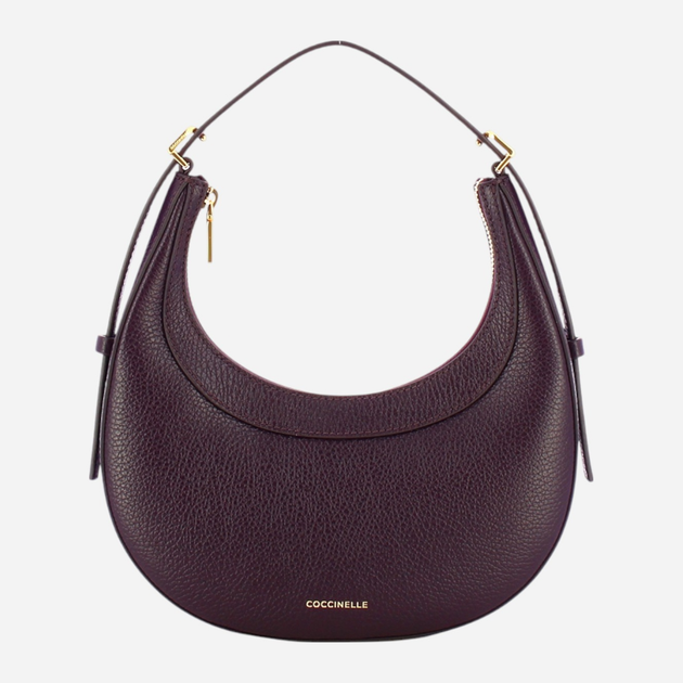 Torebka hobo damska ze skóry naturalnej mała Coccinelle Whisper E5PIP530101 V87 Fioletowa (800070345929) - obraz 1