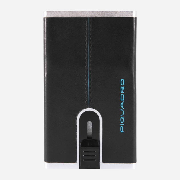 Etui na karty męskie skórzane Piquadro PP4825B2R/N Czarne (800070076400) - obraz 1