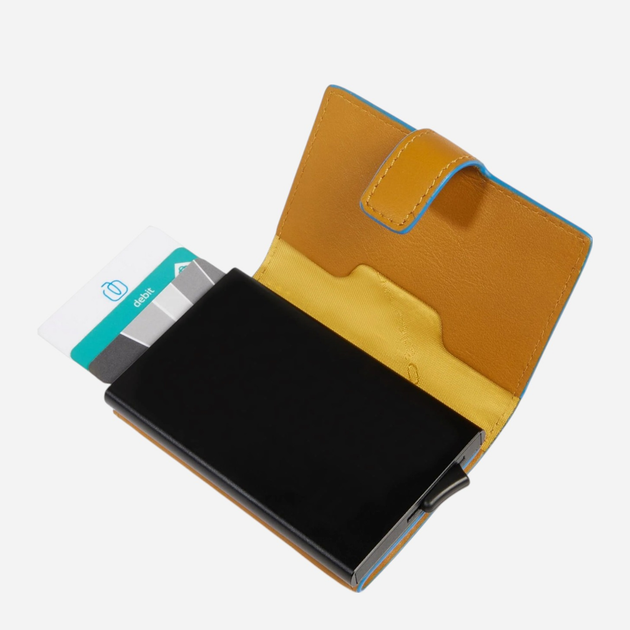 Portfel męski skórzany Piquadro PP5649S138R/G Żółty (800070346374) - obraz 4