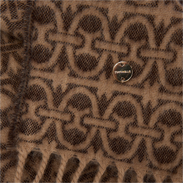 Szalik damski Coccinelle Coccinellemonogram E7RCZ310201 M37 Brązowy (800070326882) - obraz 2