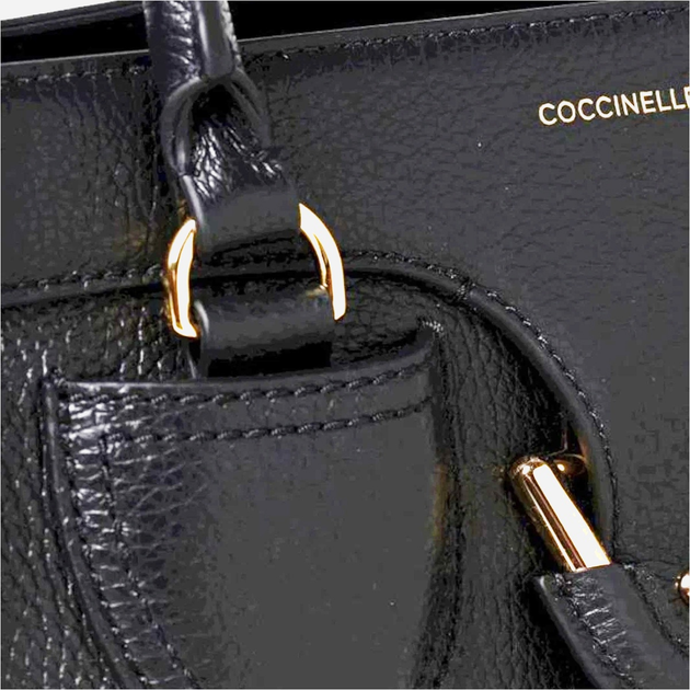 Torebka crossbody damska ze skóry naturalnej Coccinelle Coccinelleyork E1REF180201 001 Czarna (800070326866) - obraz 5