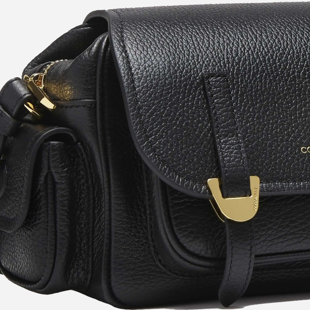 Torebka crossbody damska ze skóry naturalnej mała Coccinelle Campus E1RFF150201 001 Czarna (800070326821) - obraz 4