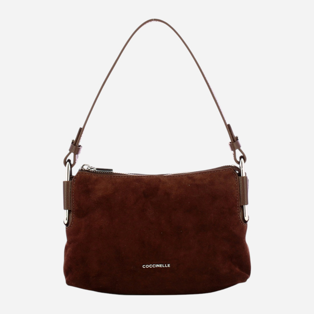 Torebka crossbody damska ze skóry naturalnej mała Coccinelle Rebekka E5T96520101 W20 Brązowa (800070345875) - obraz 1