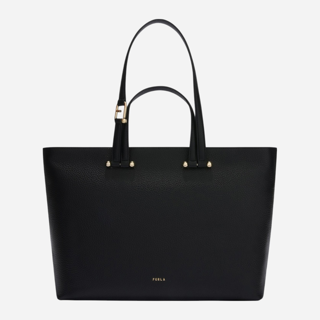 Сумка шопер жіноча з натуральної шкіри велика Furla Duetto WB01453HSF000O60001007 Чорна (800070344696) - зображення 1