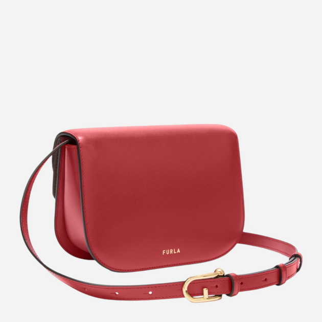 Сумка крос-боді через плече жіноча з натуральної шкіри маленька Furla Sfera WB01737BX04284021S1002 Червона (800070344778) - зображення 2