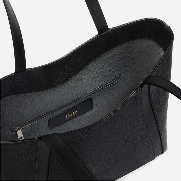Torebka damska ze skóry naturalnej Furla Goccia L Tote WB01788BX3353O60001007 Czarna (800070344723) - obraz 5
