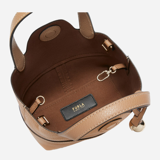 Torebka crossbody damska ze skóry naturalnej mała Furla Primrose WB01825HSF000YU5001007 Beżowa (800070344687) - obraz 4