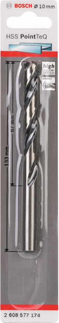 Wiertło do metalu Bosch HSS PointTeQ 10 mm (2608577174) - obraz 1