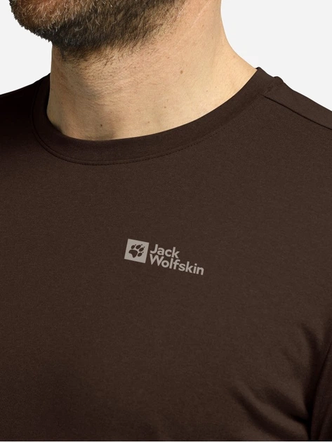 Лонгслив мужской Jack Wolfskin Sky Thermal L/S M 1808682-D0107 L Коричневый (4064886512237) - изображение 3