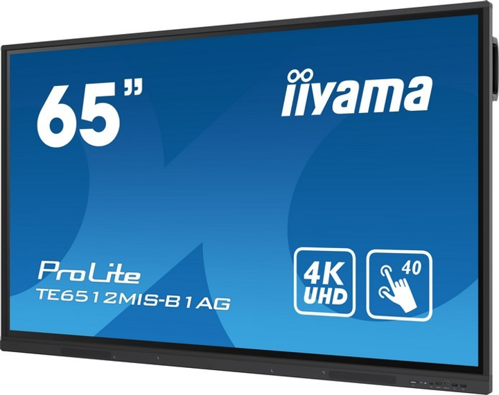 Монітор 65" iiyama ProLite TE6512MIS-B4AG - зображення 4